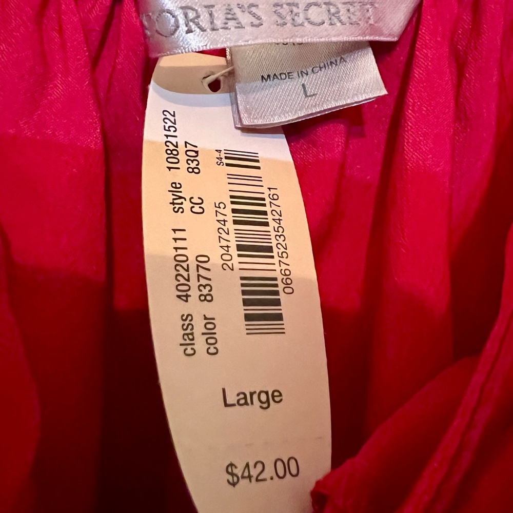 Victoria's Secret Vibrant Pink Satin Garment - Picture 3 of 3